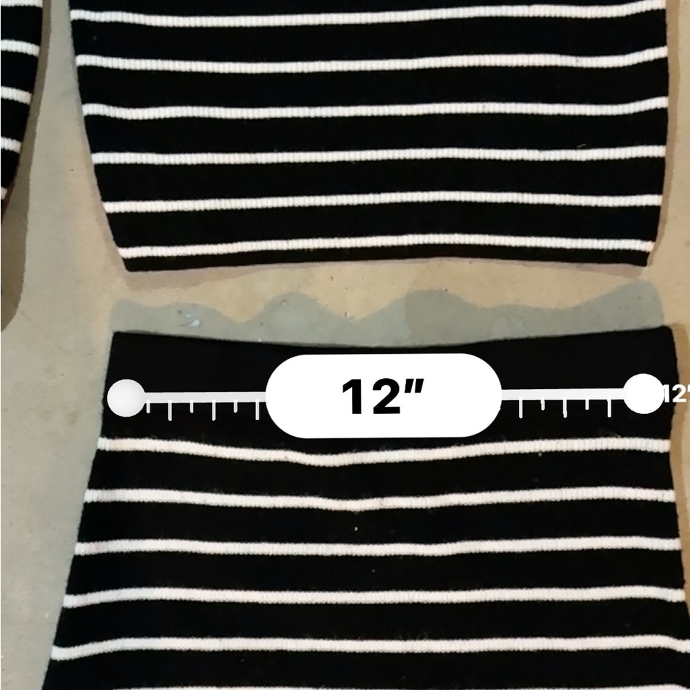 Freshman 1996 Two Piece Black and White Striped Soft Outfit - Picture 7 of 7